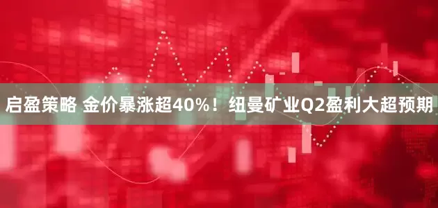 启盈策略 金价暴涨超40%！纽曼矿业Q2盈利大超预期